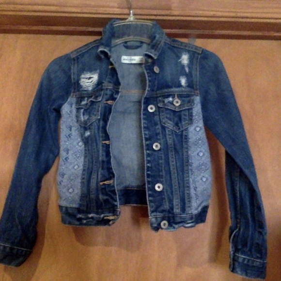 Abercrombie Blue Jean Jacket Girls size small - Picture 1 of 4